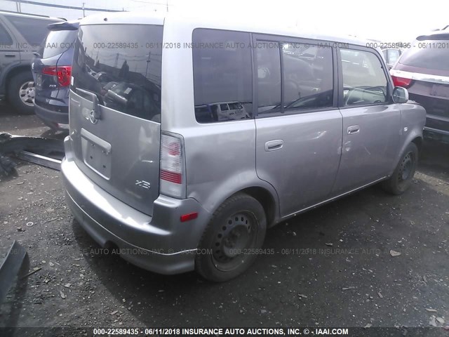 JTLKT324254029635 - 2005 TOYOTA SCION XB ვერცხლისფერი ფოტო 4