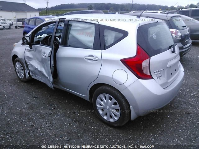 3N1CE2CP2GL389744 - 2016 NISSAN VERSA NOTE S/S PLUS/SV/SL/SR SILVER photo 3