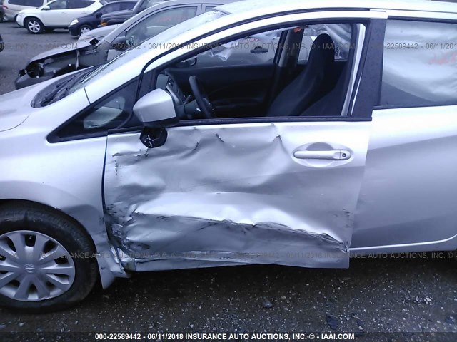 3N1CE2CP2GL389744 - 2016 NISSAN VERSA NOTE S/S PLUS/SV/SL/SR SILVER photo 6