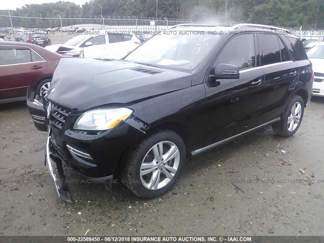 4JGDA5JB8DA266809 - 2013 MERCEDES-BENZ ML 350 BLACK photo 2