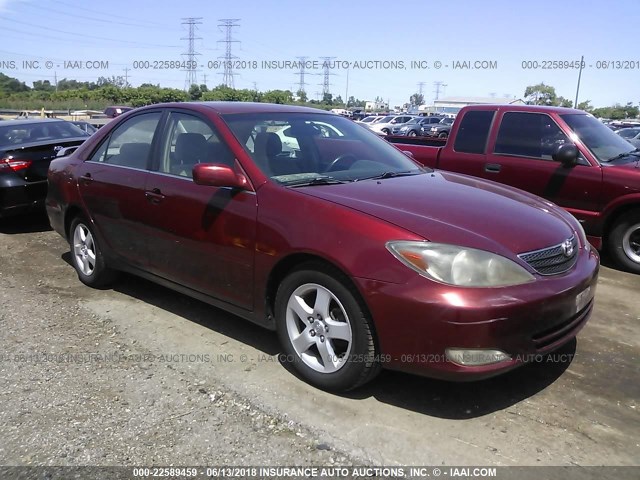 4T1BE32K22U112266 - 2002 TOYOTA CAMRY LE/XLE/SE წითელი ფოტო 1