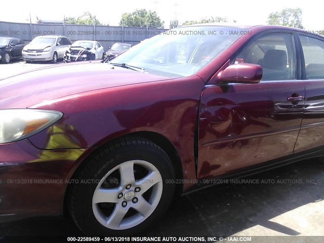 4T1BE32K22U112266 - 2002 TOYOTA CAMRY LE/XLE/SE წითელი ფოტო 6