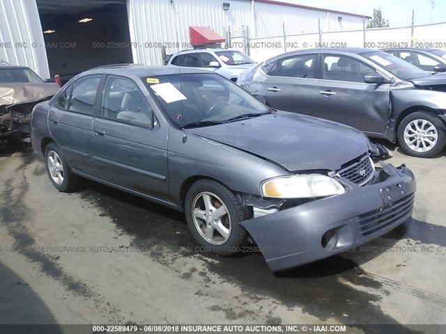 3N1CB51DX1L465463 - 2001 NISSAN SENTRA XE/GXE GRAY photo 1