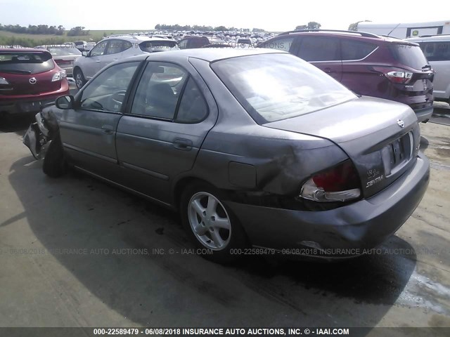 3N1CB51DX1L465463 - 2001 NISSAN SENTRA XE/GXE GRAY photo 3