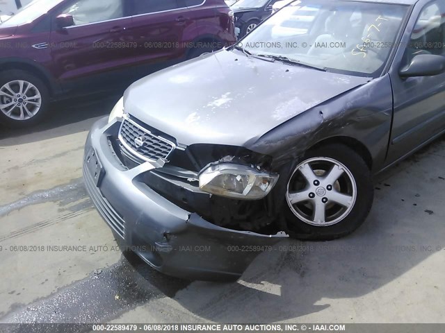 3N1CB51DX1L465463 - 2001 NISSAN SENTRA XE/GXE GRAY photo 6