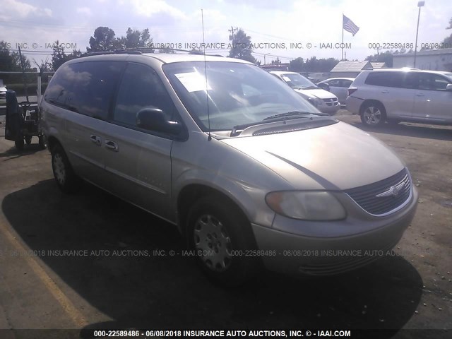 1C4GP44341B275494 - 2001 CHRYSLER TOWN & COUNTRY LX GOLD photo 1