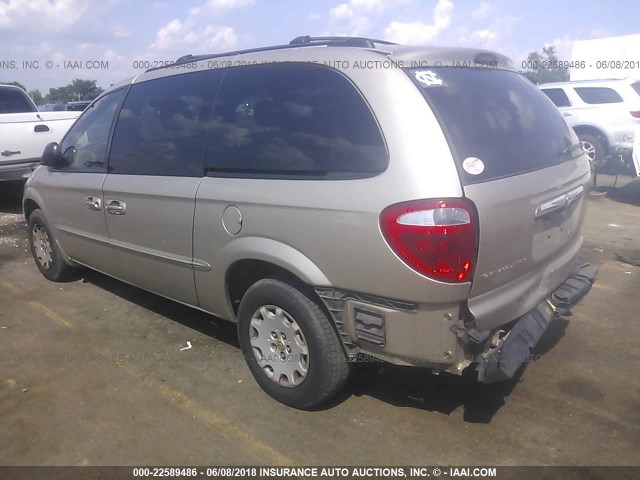 1C4GP44341B275494 - 2001 CHRYSLER TOWN & COUNTRY LX GOLD photo 3