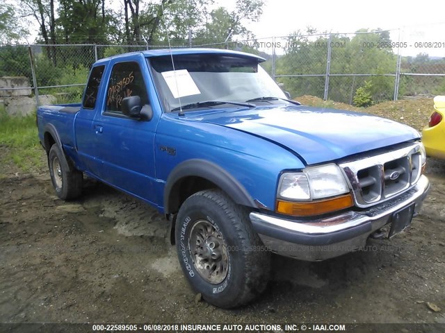 1FTZR15X7WPB38840 - 1998 FORD RANGER SUPER CAB BLUE photo 1