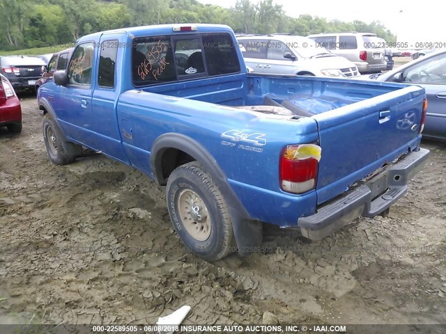1FTZR15X7WPB38840 - 1998 FORD RANGER SUPER CAB BLUE photo 3