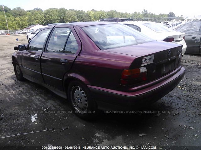 WBACB4326SFM20998 - 1995 BMW 325 I AUTOMATIC RED photo 3