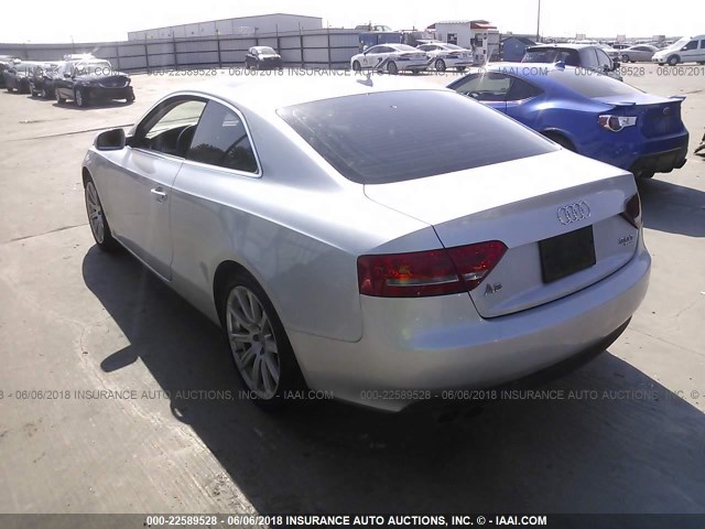 WAURFAFR1BA001914 - 2011 AUDI A5 PREMIUM PLUS SILVER photo 3