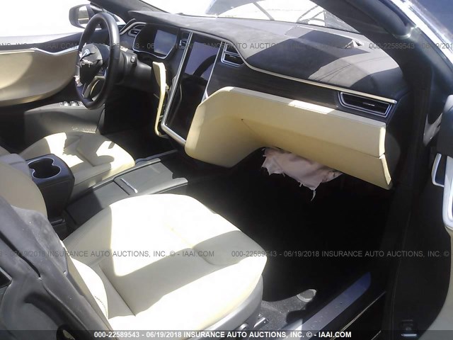 5YJSA1E41GF158821 - 2016 TESLA MODEL S BLACK photo 5