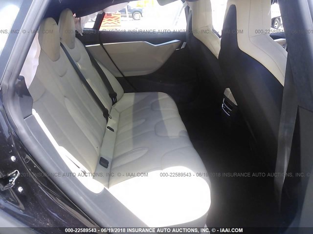 5YJSA1E41GF158821 - 2016 TESLA MODEL S BLACK photo 8