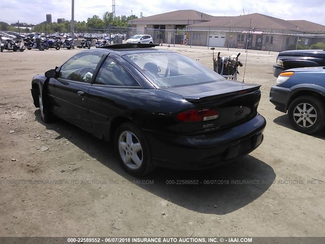 1G1JF12TXV7129788 - 1997 CHEVROLET CAVALIER Z24 BLACK photo 3