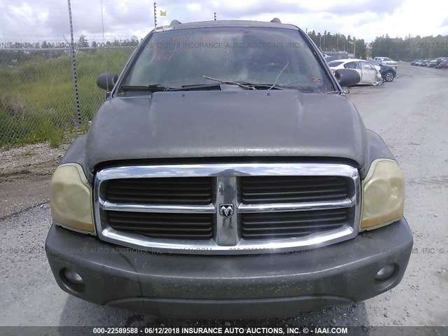 1D4HD48N05F572384 - 2005 DODGE DURANGO SLT GRAY photo 6