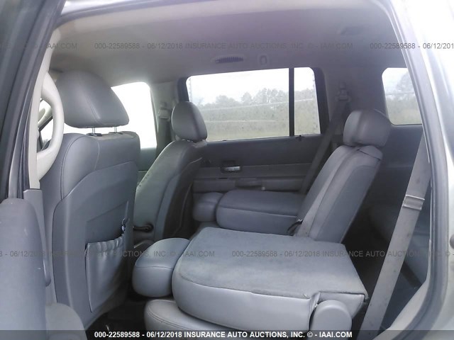 1D4HD48N05F572384 - 2005 DODGE DURANGO SLT GRAY photo 8