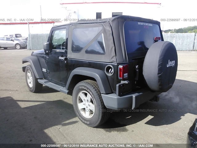 1J4AA2D19BL544699 - 2011 JEEP WRANGLER SPORT 黑色 照片 3