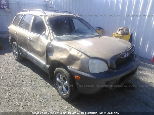 KM8SC73D42U187581 - 2002 HYUNDAI SANTA FE GLS/LX GOLD photo 1