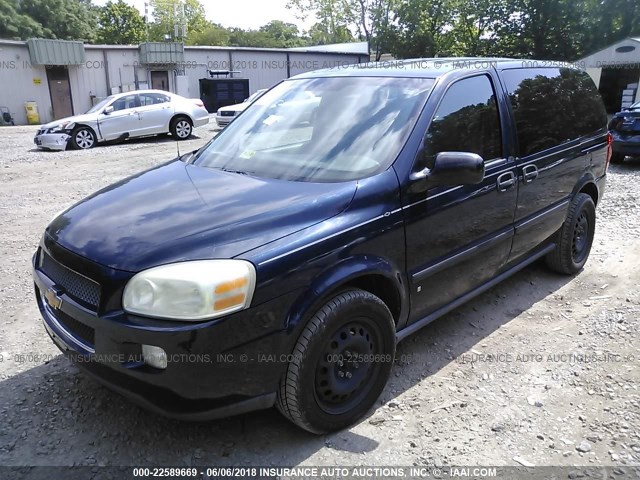 1GNDU23W87D178993 - 2007 CHEVROLET UPLANDER LS BLUE photo 2