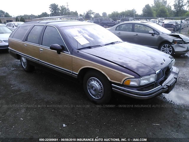 1G4BR8376PW403716 - 1993 BUICK ROADMASTER ESTATE BURGUNDY photo 1