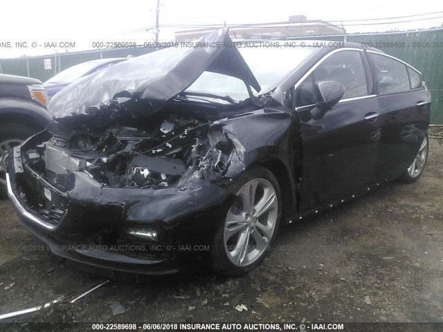 1G1BF5SM7H7153121 - 2017 CHEVROLET CRUZE PREMIER 黑色 照片 2