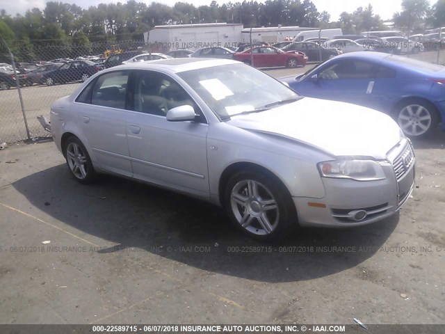 WAUDF78E26A148840 - 2006 AUDI A4 2.0T QUATTRO SILVER photo 1