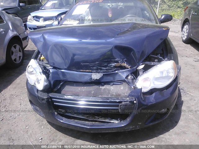 1C3EL65R54N196294 - 2004 CHRYSLER SEBRING LIMITED BLUE photo 6