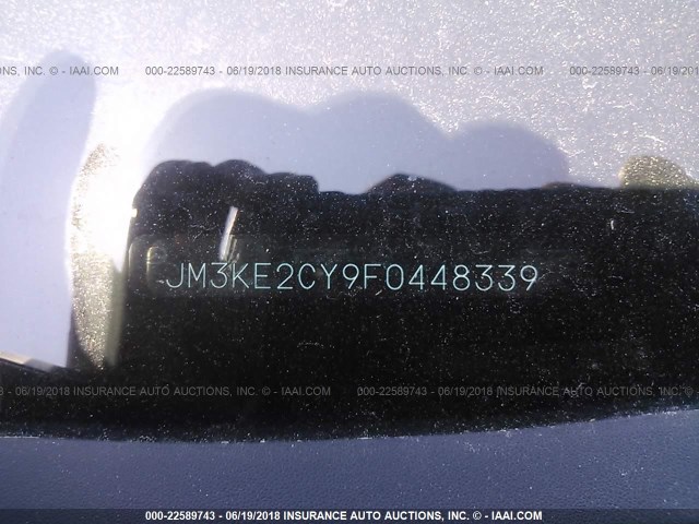JM3KE2CY9F0448339 - 2015 MAZDA CX-5 TOURING BLUE photo 9
