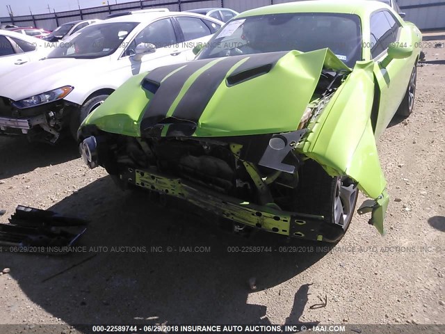 2C3CDZAT7FH850974 - 2015 DODGE CHALLENGER SXT GREEN photo 6