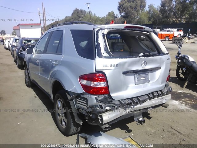 4JGBB86E36A090506 - 2006 MERCEDES-BENZ ML 350 SILVER photo 3