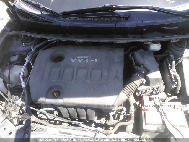 2T1KU40E59C172432 - 2009 TOYOTA COROLLA MATRIX  GRAY photo 10