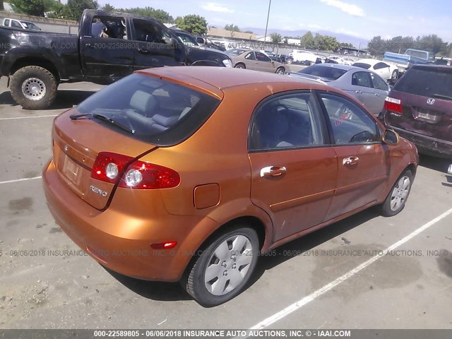 KL5JD66Z56K320256 - 2006 SUZUKI RENO ORANGE photo 4