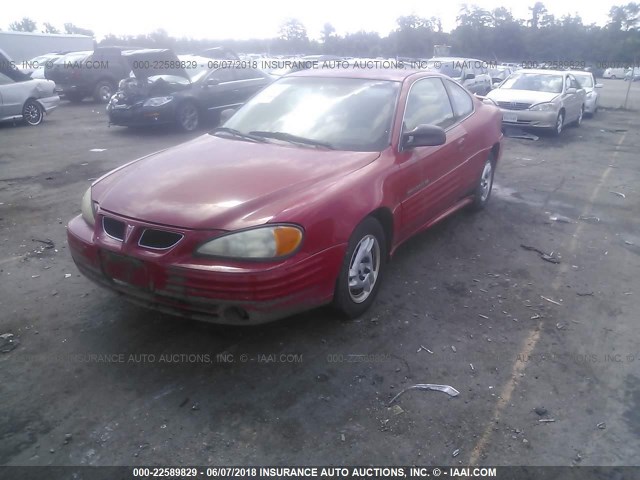 1G2NF12T41M595936 - 2001 PONTIAC GRAND AM SE1 RED photo 2