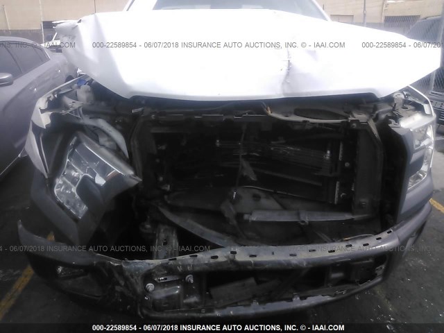 1FTEX1C87FKD16839 - 2015 FORD F150 SUPER CAB WHITE photo 6