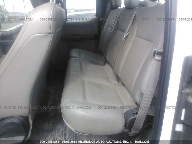 1FTEX1C87FKD16839 - 2015 FORD F150 SUPER CAB WHITE photo 8