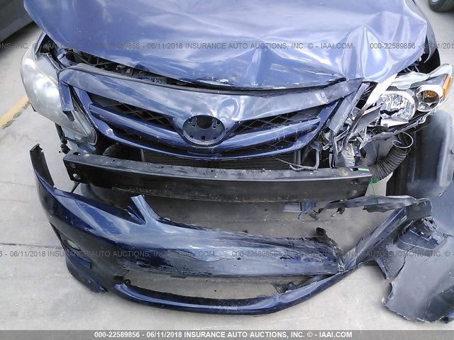 5YFBU4EE0CP066390 - 2012 TOYOTA COROLLA S/LE BLUE photo 6