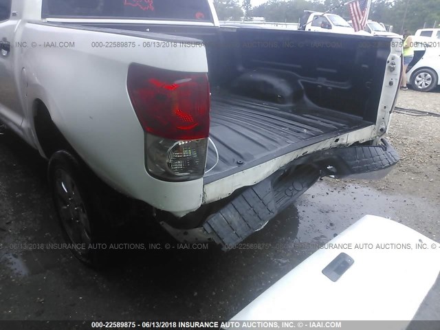 5TFEV54199X071807 - 2009 TOYOTA TUNDRA CREWMAX/CREWMAX SR5 WHITE photo 6