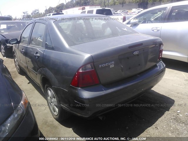 1FAFP34N77W106844 - 2007 FORD FOCUS ZX4/S/SE/SES GRAY photo 3