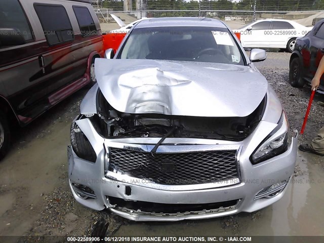 JN1BY1AP5FM540063 - 2015 INFINITI Q70 3.7 SILVER photo 6