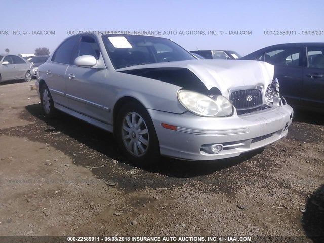 KMHWF35H73A879564 - 2003 HYUNDAI SONATA GLS/LX SILVER photo 1