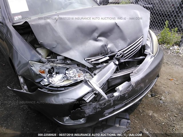 JTDBF30K660168342 - 2006 TOYOTA CAMRY LE/XLE GRAY photo 6