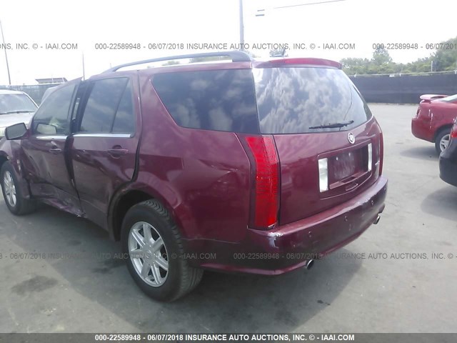 1GYEE637250201290 - 2005 CADILLAC SRX BURGUNDY photo 3