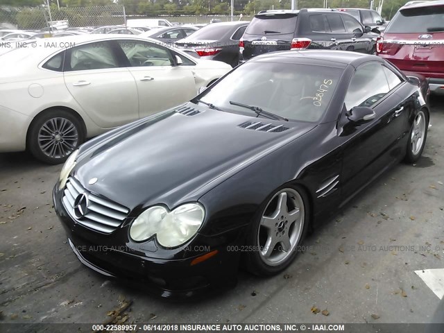 WDBSK75F33F038475 - 2003 MERCEDES-BENZ SL 500R BLACK photo 2