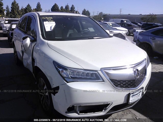 5FRYD4H46GB061854 - 2016 ACURA MDX TECHNOLOGY WHITE photo 1
