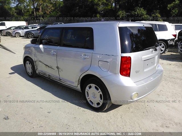 JTLKE50E691093993 - 2009 TOYOTA SCION XB SILVER photo 3