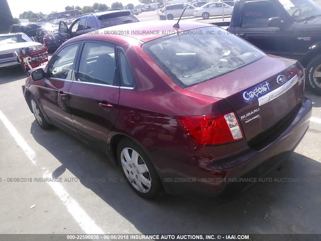 JF1GE6A60BH519923 - 2011 SUBARU IMPREZA 2.5I RED photo 3