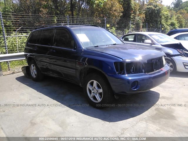 JTEGF21A920047249 - 2002 TOYOTA HIGHLANDER LIMITED Dark Blue photo 1