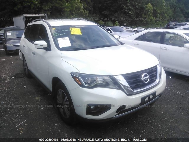 5N1DR2MM9HC614194 - 2017 NISSAN PATHFINDER S/SV/SL/PLATINUM 白色 照片 1