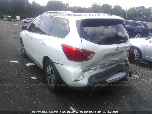 5N1DR2MM9HC614194 - 2017 NISSAN PATHFINDER S/SV/SL/PLATINUM 白色 照片 3