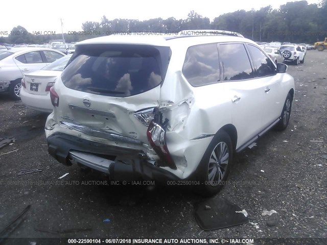 5N1DR2MM9HC614194 - 2017 NISSAN PATHFINDER S/SV/SL/PLATINUM 白色 照片 4